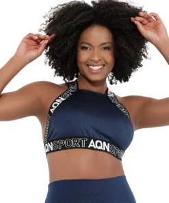 Alternative view of Top Cruzado Friend Basic Marinho